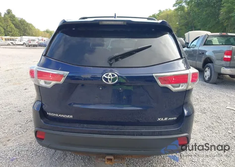 2016 Toyota Highlander Xle from USA, damaged, VIN 5TDJKRFH9GS300577